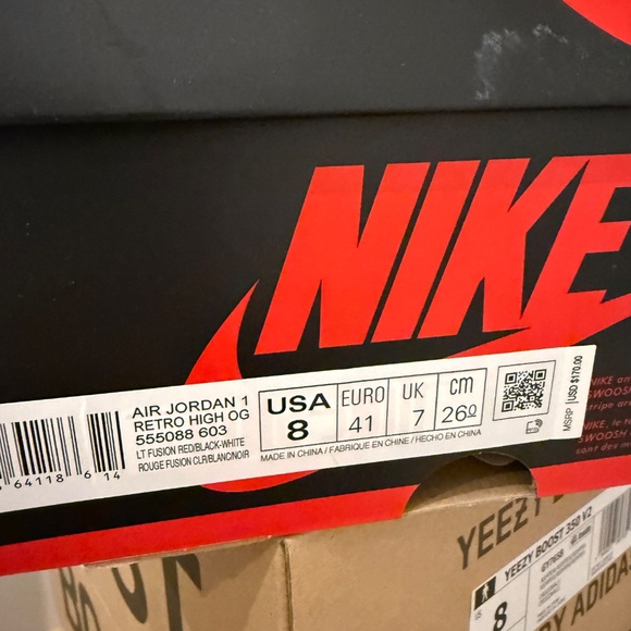 Nike Air Jordan 1 Retro High OG “Light Fusion Red” – Size 8 – Brand New in Box main image 5